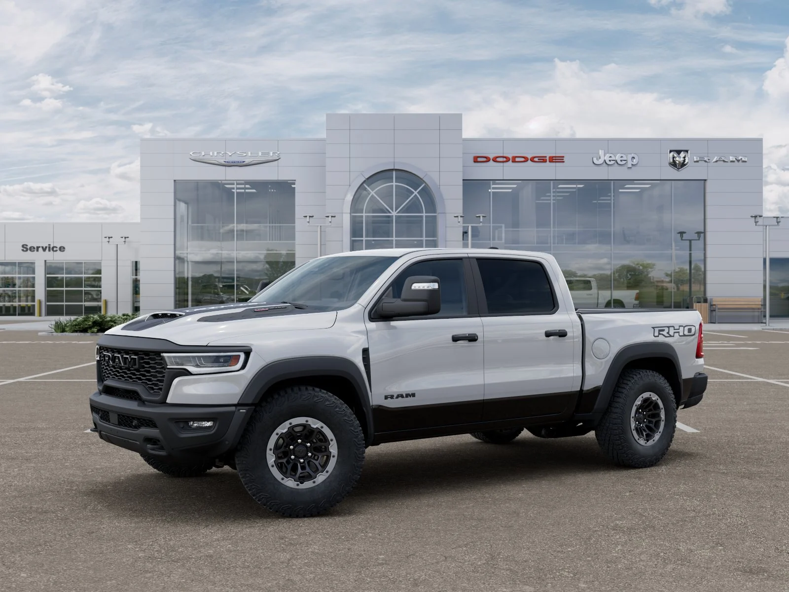 New 2026 Bright White Clear-Coat Exterior Paint RAM RHO image 2