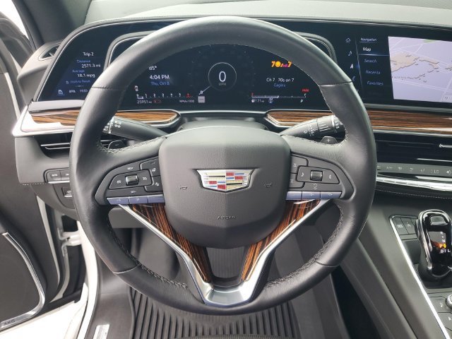 Used 2023 CRYSTAL WHITE TRICOAT Cadillac 4WD Premium Luxury image 18