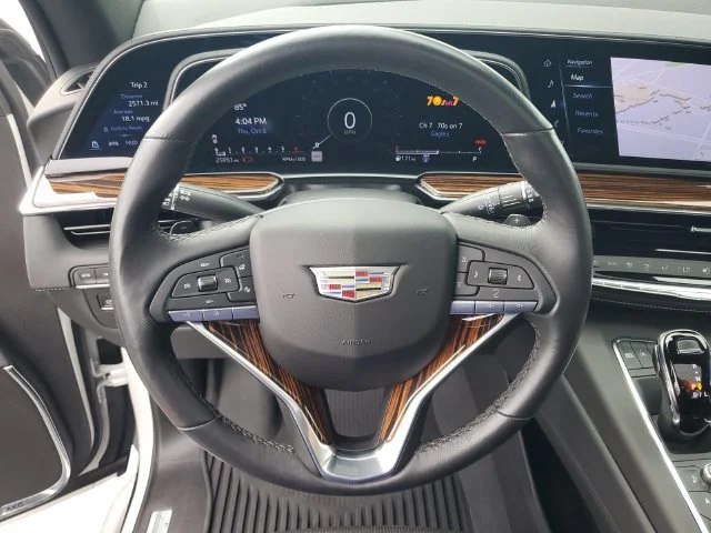 Used 2023 CRYSTAL WHITE TRICOAT Cadillac 4WD Premium Luxury image 18
