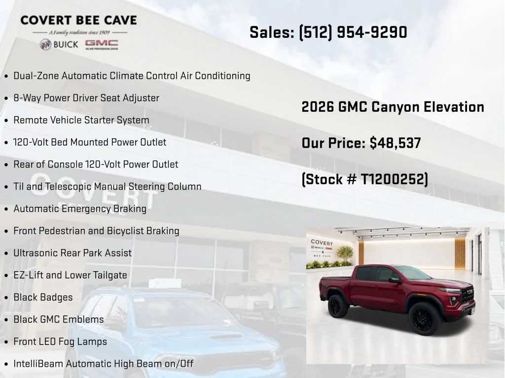 New 2026 Volcanic Red Tintcoat GMC Elevation image 17