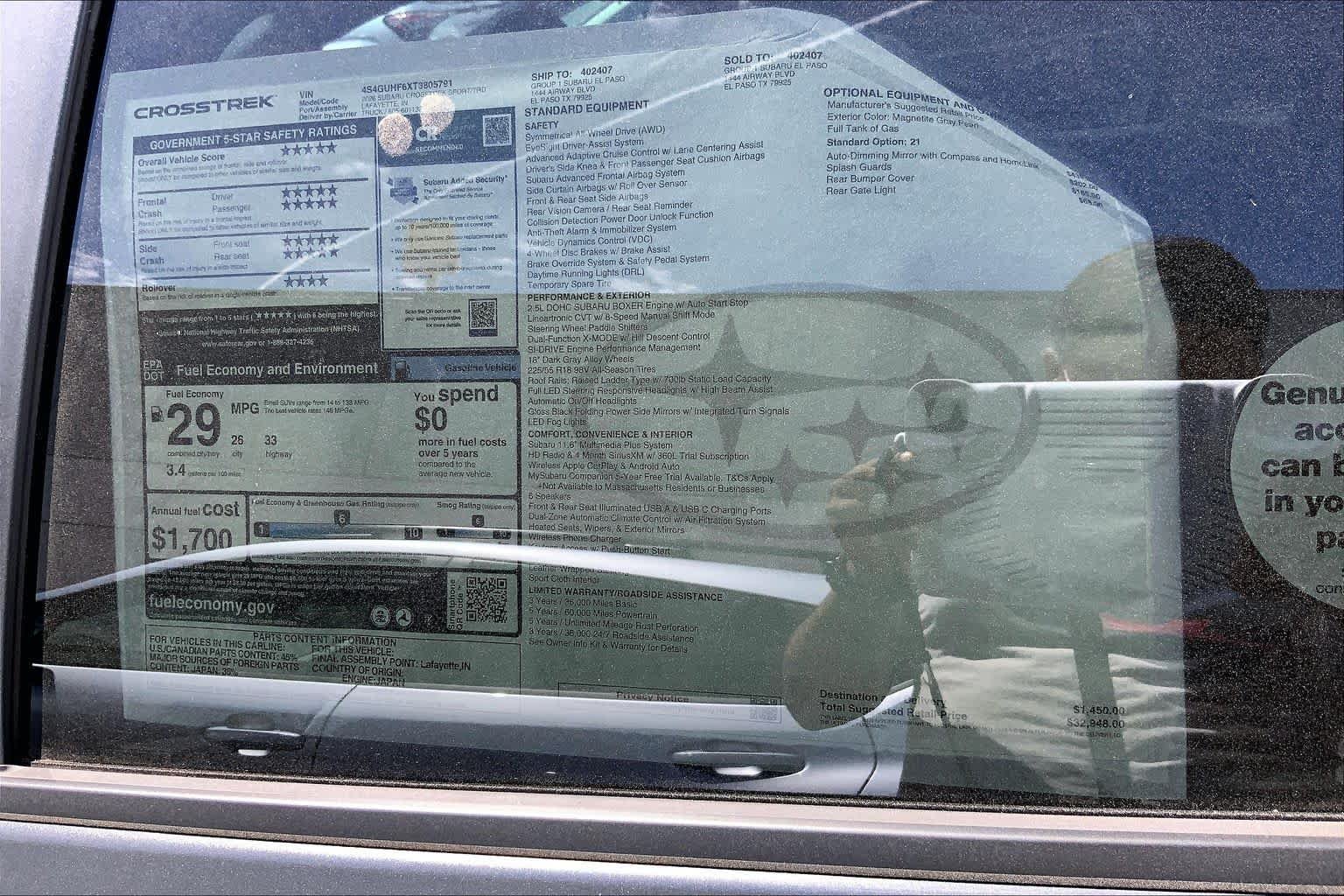 New 2026 MAGNETITE GRAY PEARL Subaru Sport image 18