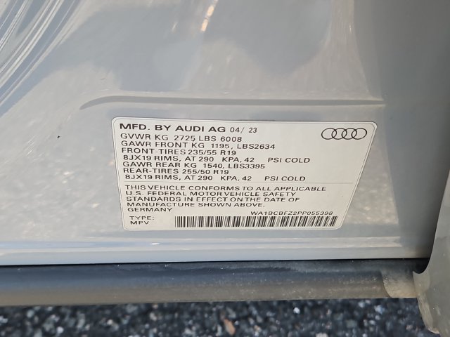 Used 2023 Gray Audi Premium Plus image 7