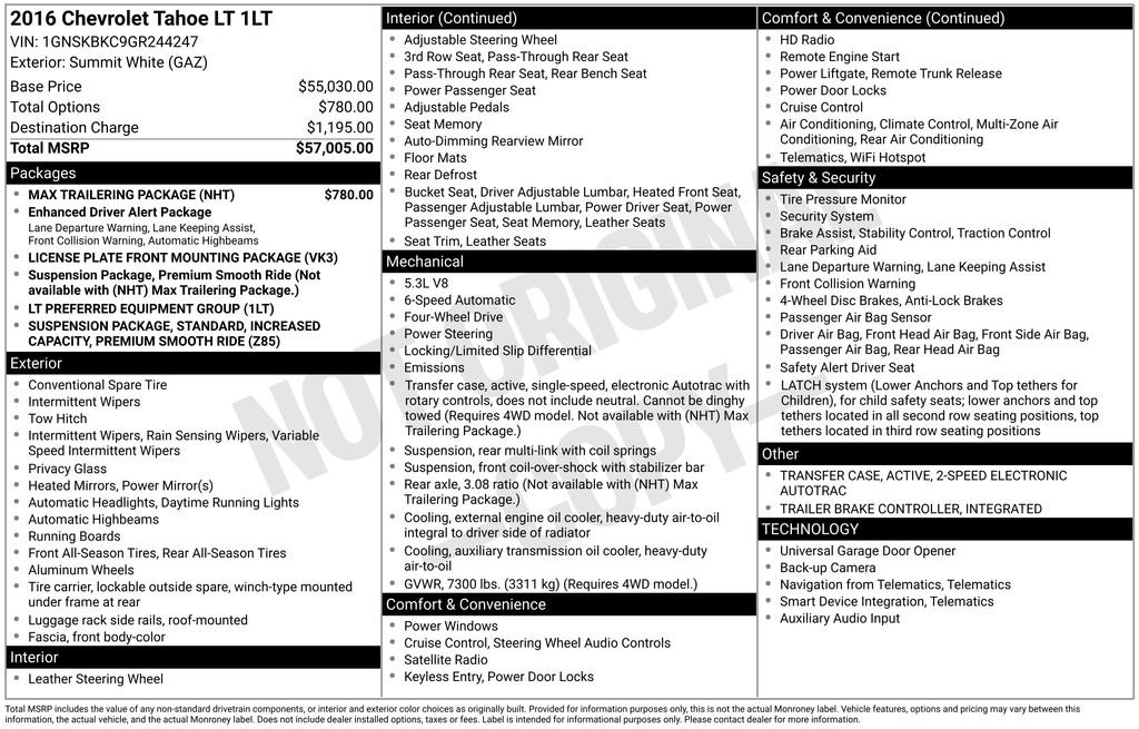 Used 2016 White Chevrolet LT image 6
