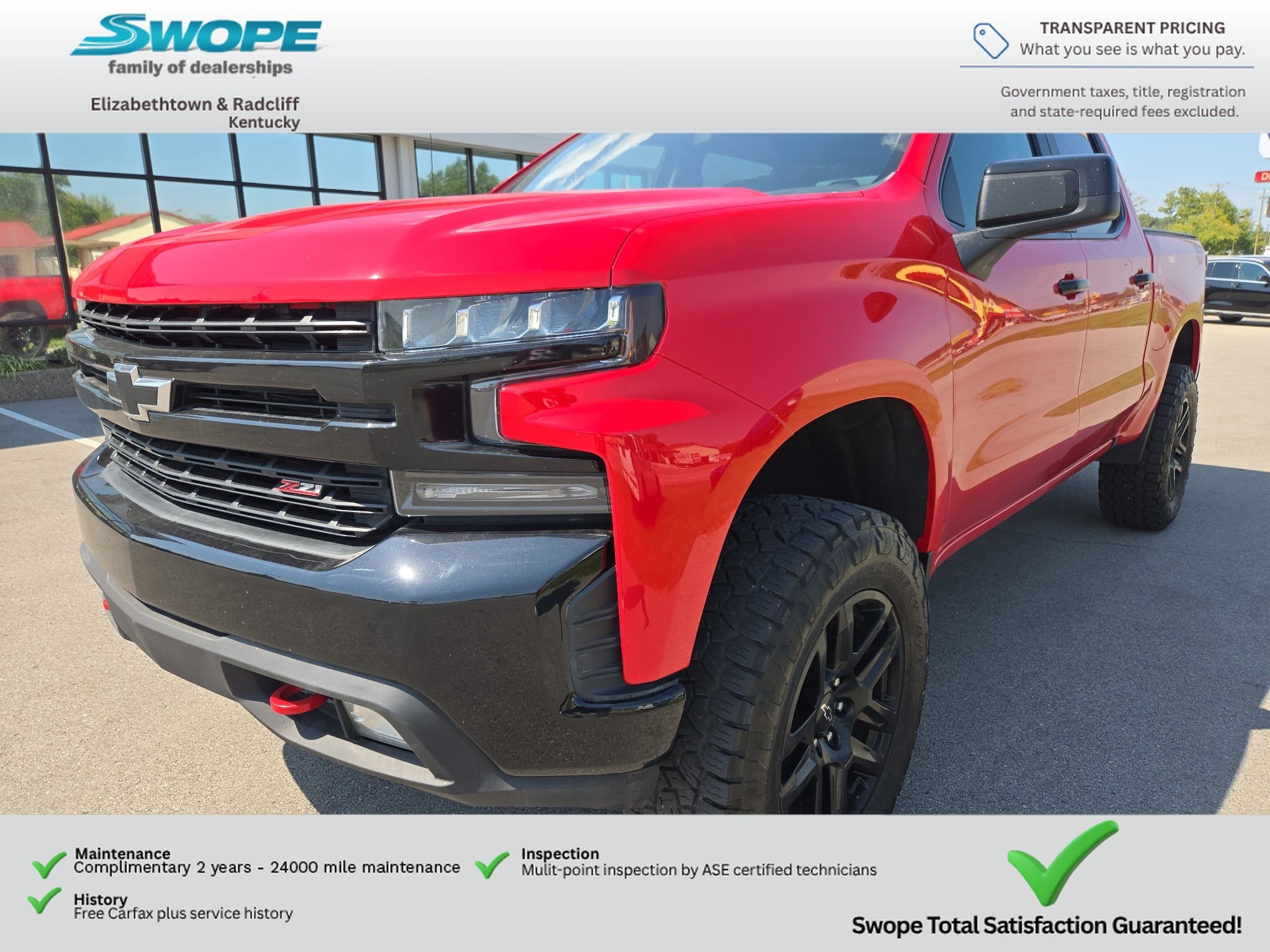 Used 2021 Red Hot Chevrolet LT Trail Boss image 3