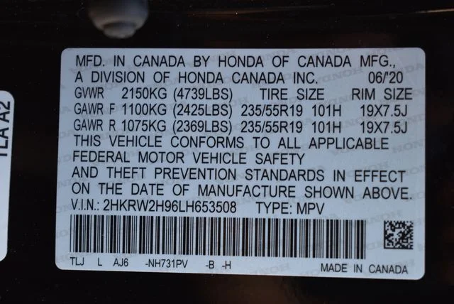Used 2020 Crystal Black Pearl Honda Touring image 25