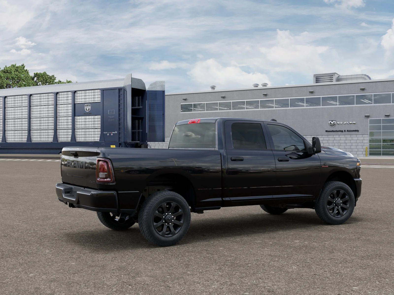 New 2026 Diamond Black Crystal Pearl-Coat Exterior Paint RAM Tradesman image 30
