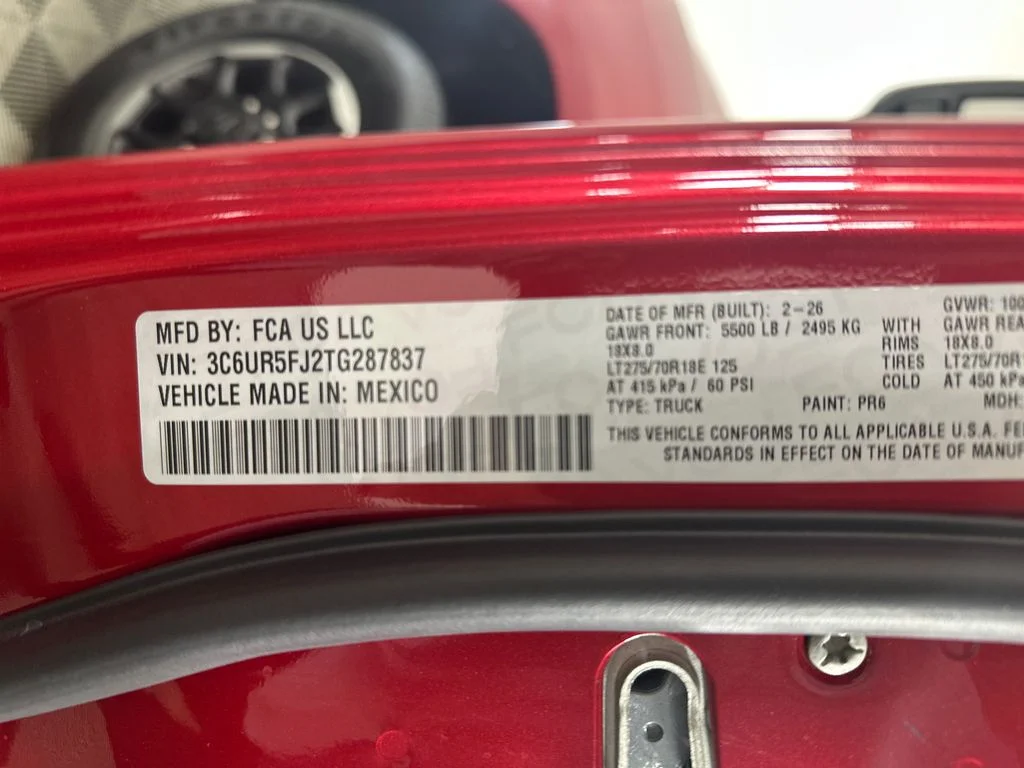 New 2026 Molten Red Pearl-Coat Exterior Paint RAM Laramie image 12