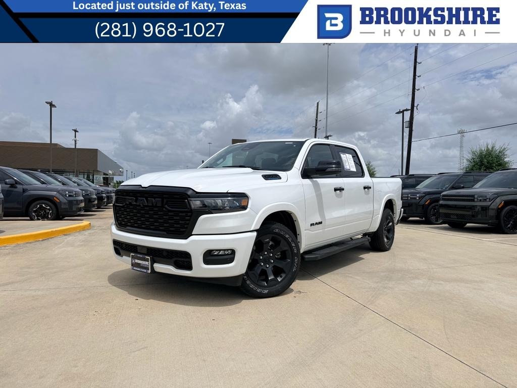 Used 2025 Bright White Clearcoat Ram Lone Star image 1