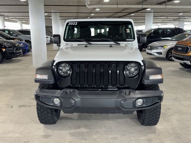 Used 2022 Bright White Clearcoat Jeep Unlimited Willys image 3