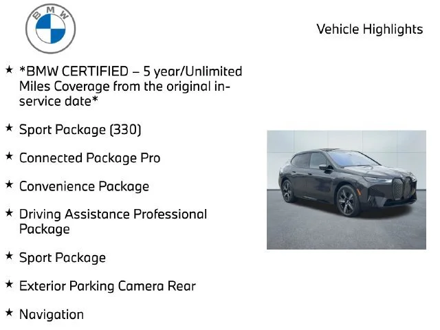 Certified Used 2024 Dark Graphite BMW xDrive50 image 10