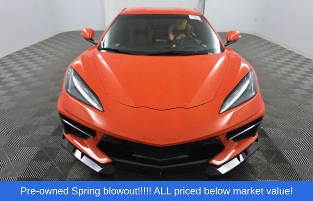 Used 2020 Orange Chevrolet Stingray image 2
