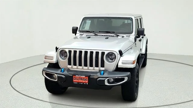 Used 2023 Silver Jeep Sahara 4xe image 3