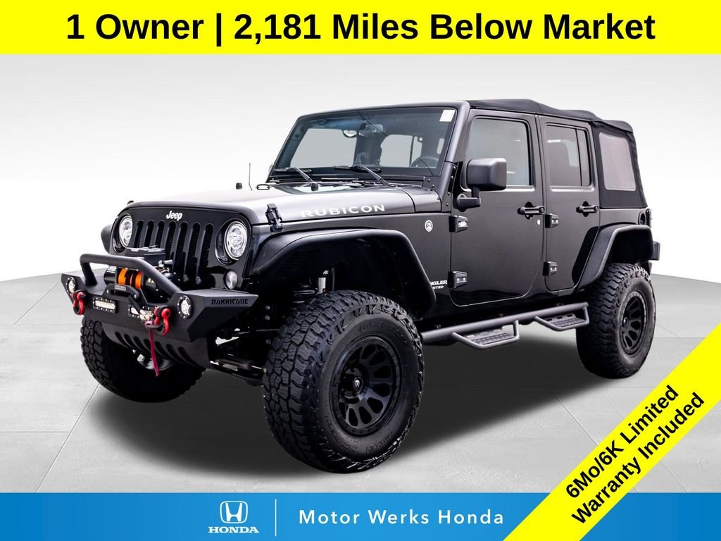 Used 2017 Black Clearcoat Jeep Unlimited Rubicon image 1