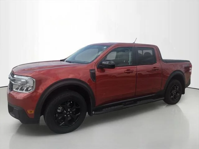 Used 2024 Hot Pepper Red Metallic Tinted Clearcoat FORD LARIAT image 1