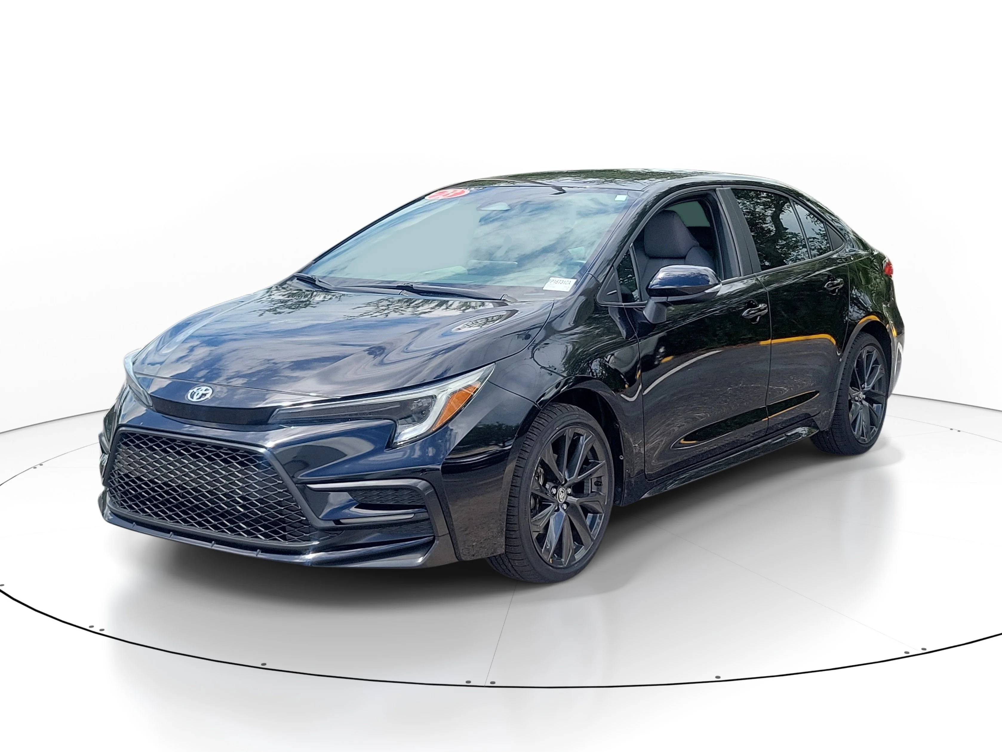 Used 2023 Midnight Black Metallic Toyota SE image 3