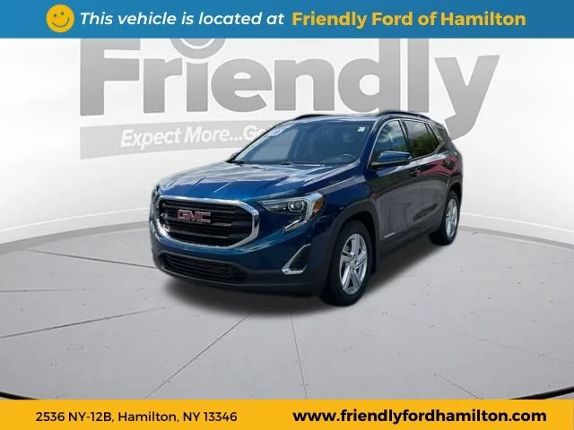 Used 2019 Blue Emerald Metallic GMC  image 1