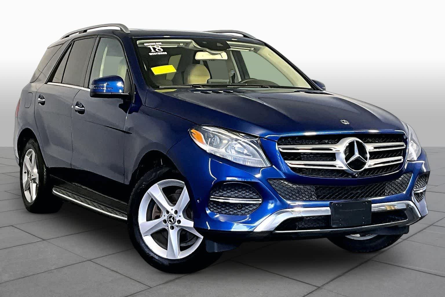 Used 2018 Brilliant Blue Metallic Mercedes-Benz GLE 350 image 3