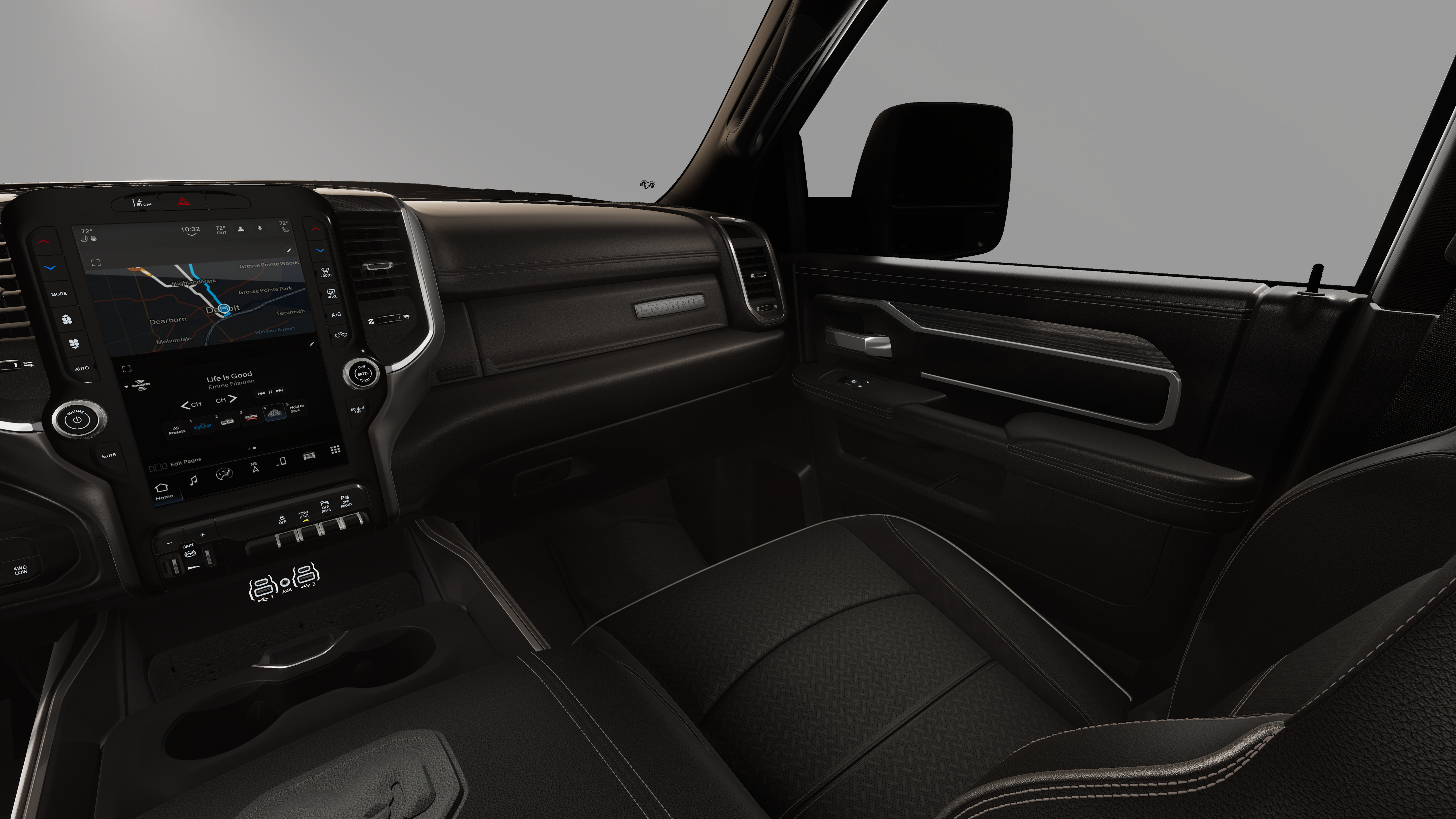 New 2026 Diamond Black Crystal Pearl-Coat Exterior Paint RAM LARAMIE image 19