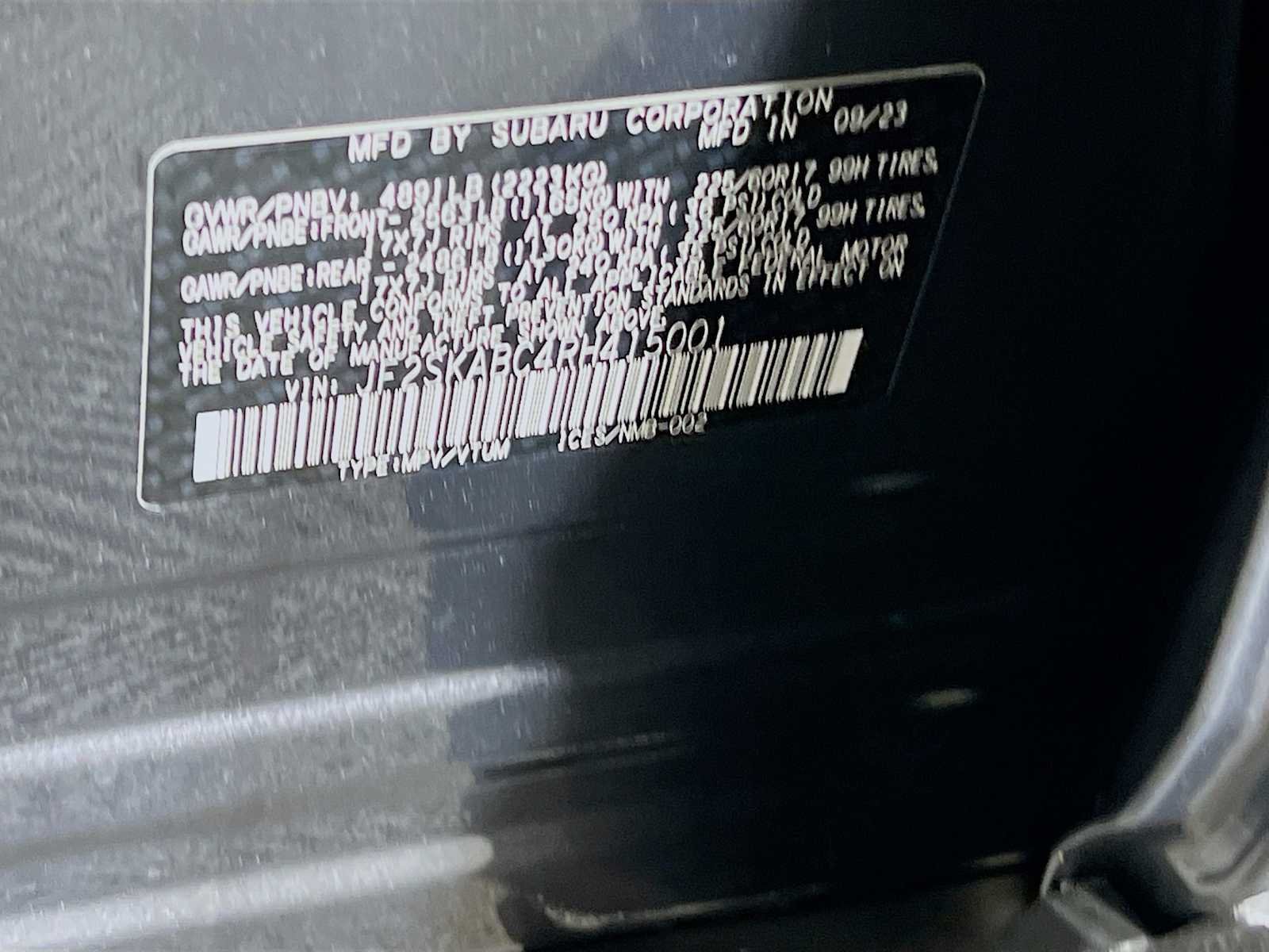 Used 2024 Magnetite Gray Metallic Subaru  image 31