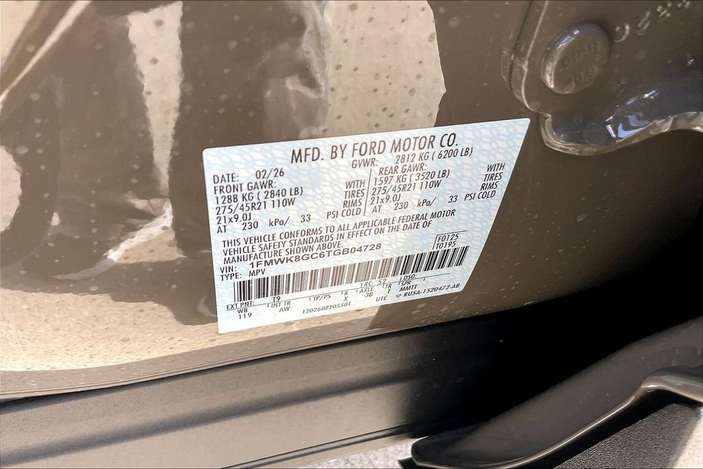 New 2026 Ford Explorer ST 4D Sport Utility