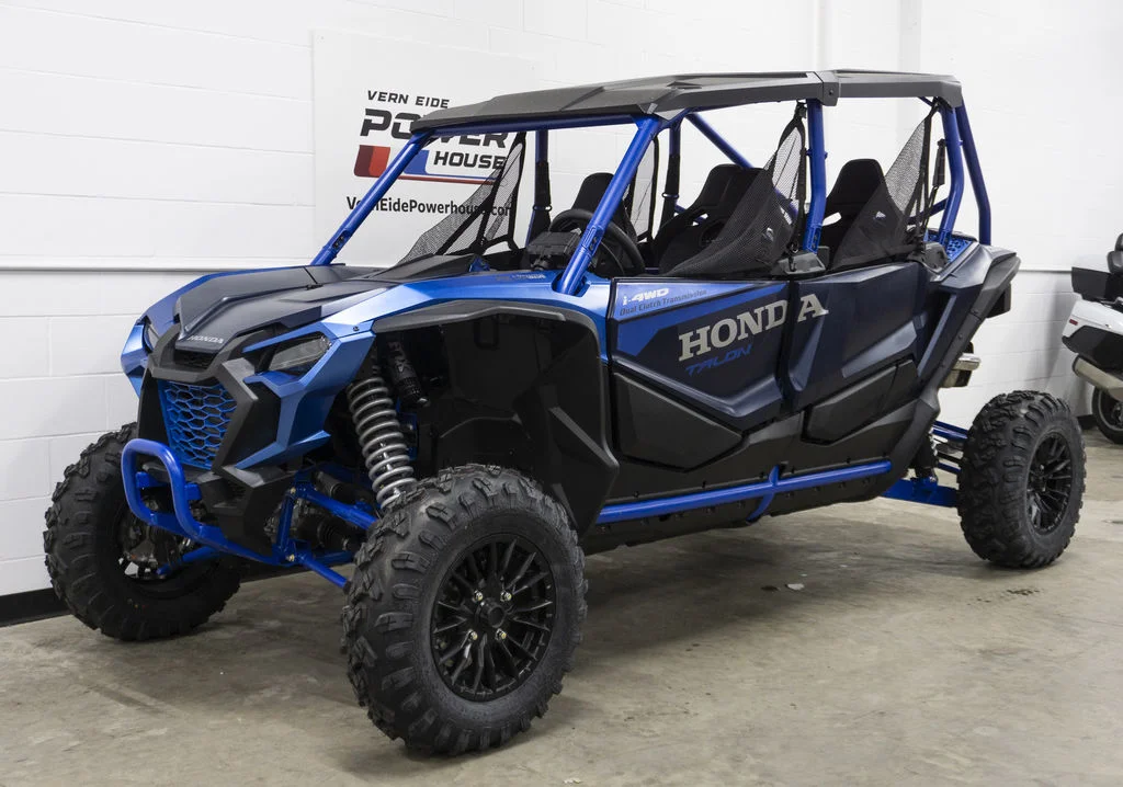 New 2025 MATTE NAVY BLUE Honda Powersports 4 FOX Live Valve image 4