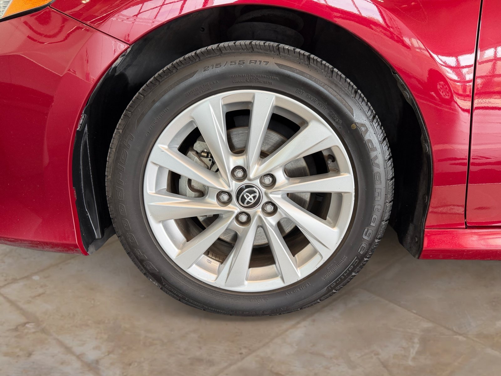 Used 2021 Supersonic Red Toyota LE image 26