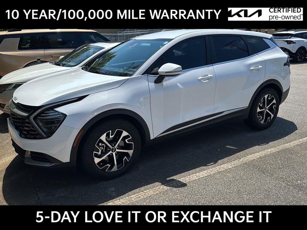 Certified Used 2024 Glacial White Pearl Kia EX image 1