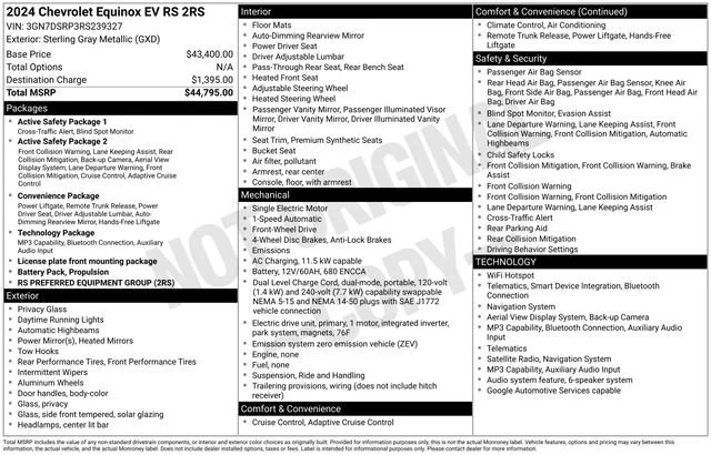 2024 Chevrolet Equinox EV RS - Photo 9