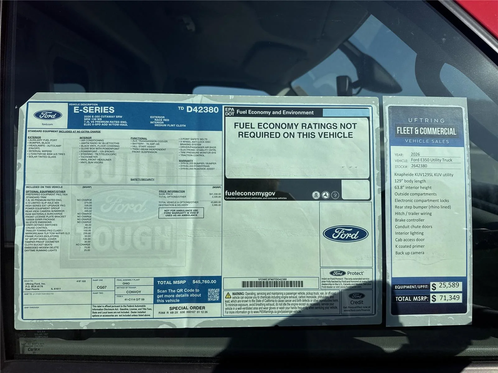 New 2026 Race Red Ford Base image 16