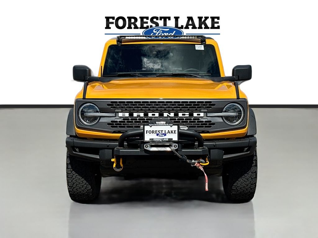 Used 2021 Ford Bronco 2-Door Badlands with VIN 1FMDE5CPXMLA62904 for sale in Forest Lake, Minnesota