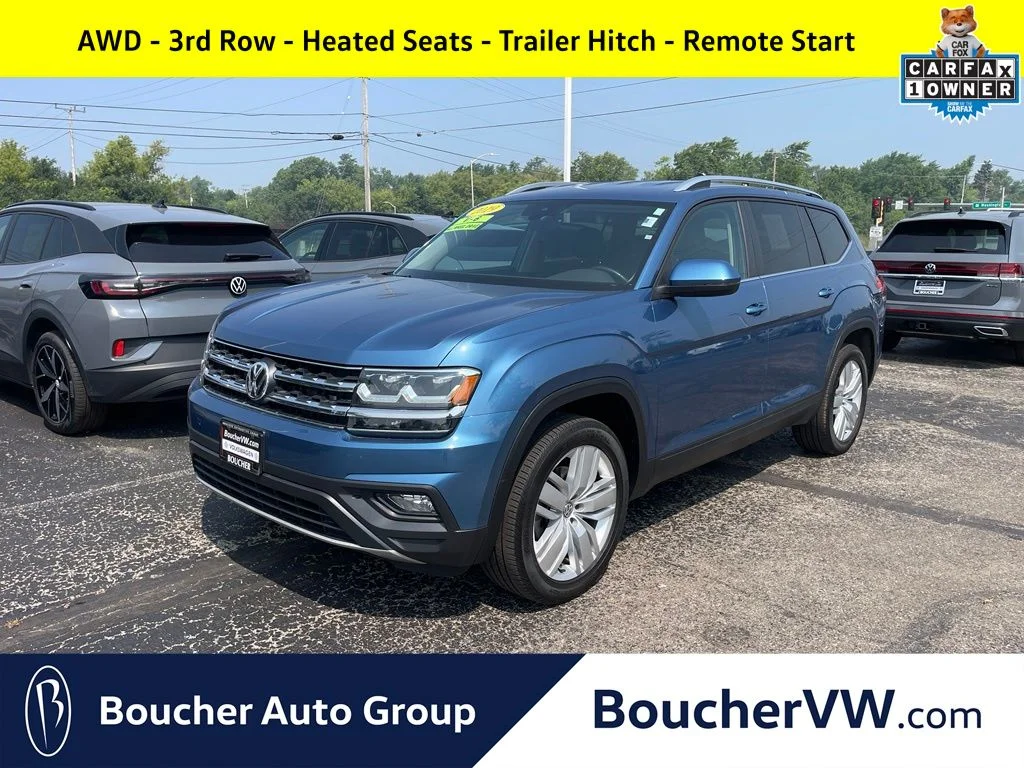 Used 2019 Pacific Blue Metallic Volkswagen 3.6L V6 SE image 1