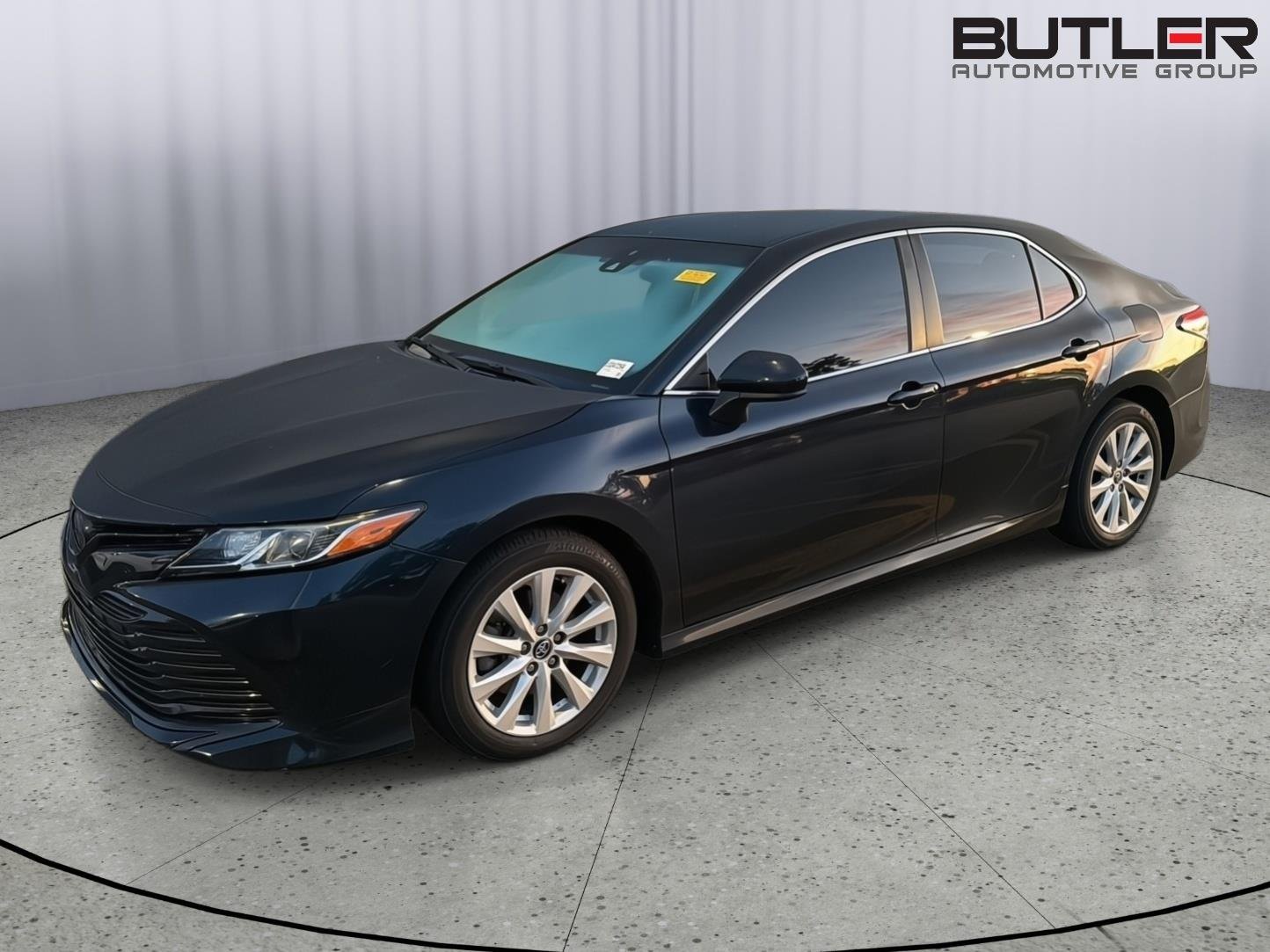 Used 2020 Galactic Aqua Mica Toyota LE image 1