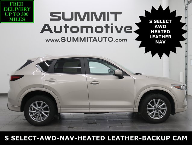 2024 Mazda CX-5 2.5 S Select Package: S SELECT-AWD-NAV-HEATED LEATHER-BACKUP CAM-1 OWNER