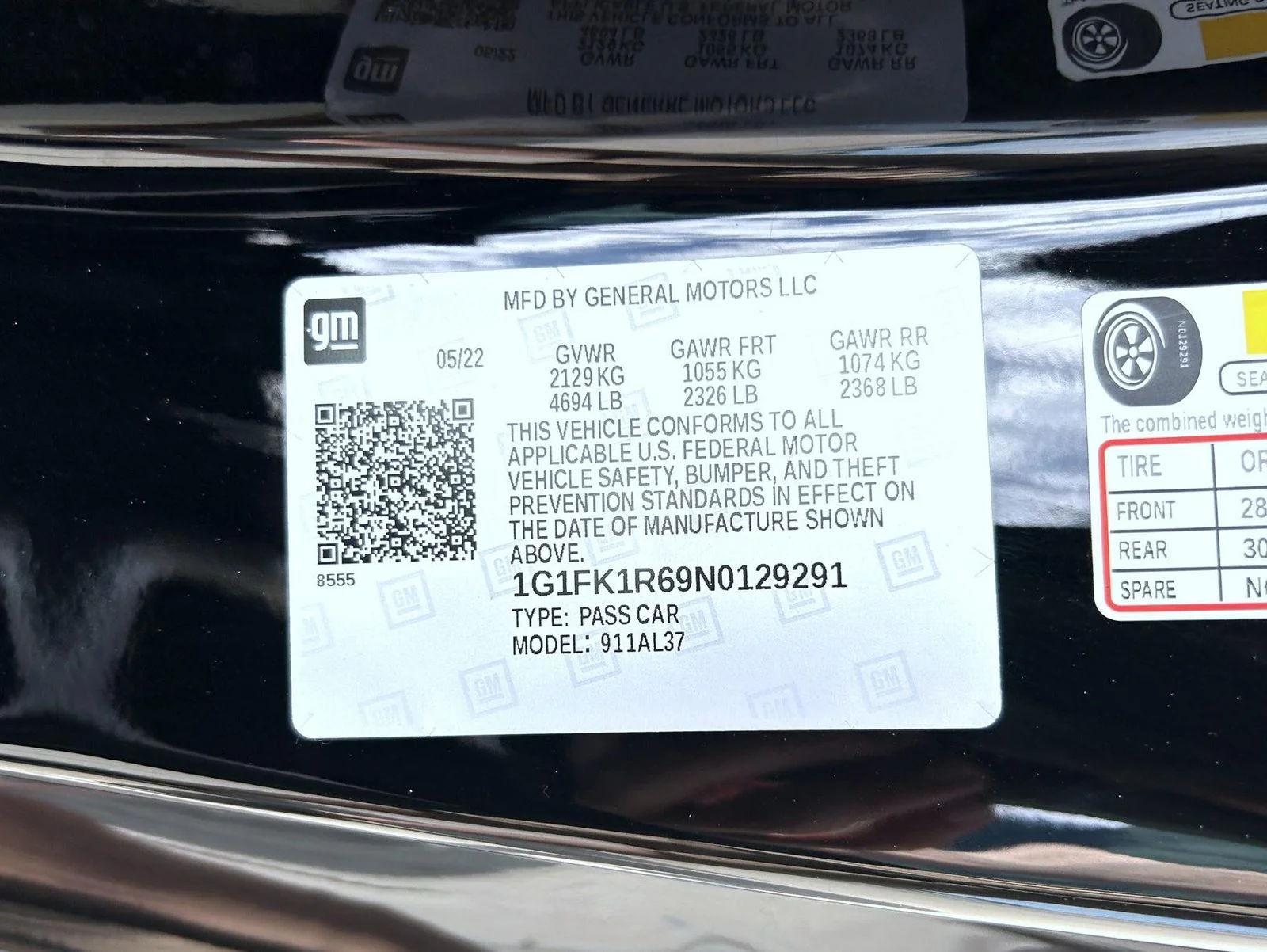 Used 2022 Black Chevrolet ZL1 image 23