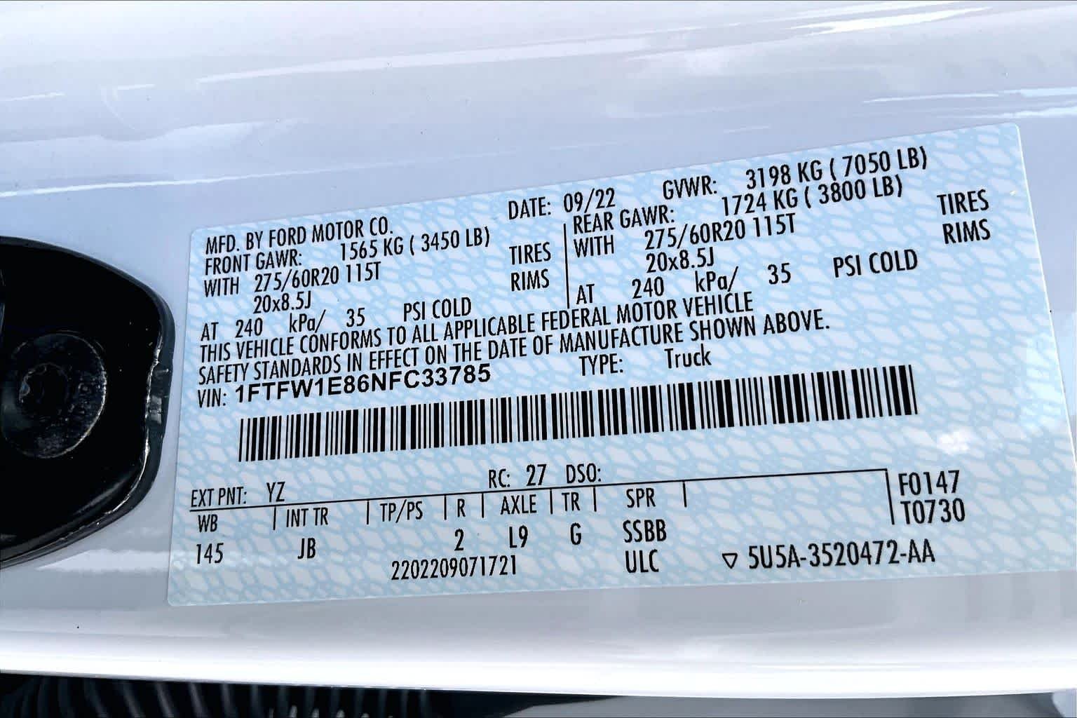 Used 2022 Oxford White Ford XL image 34