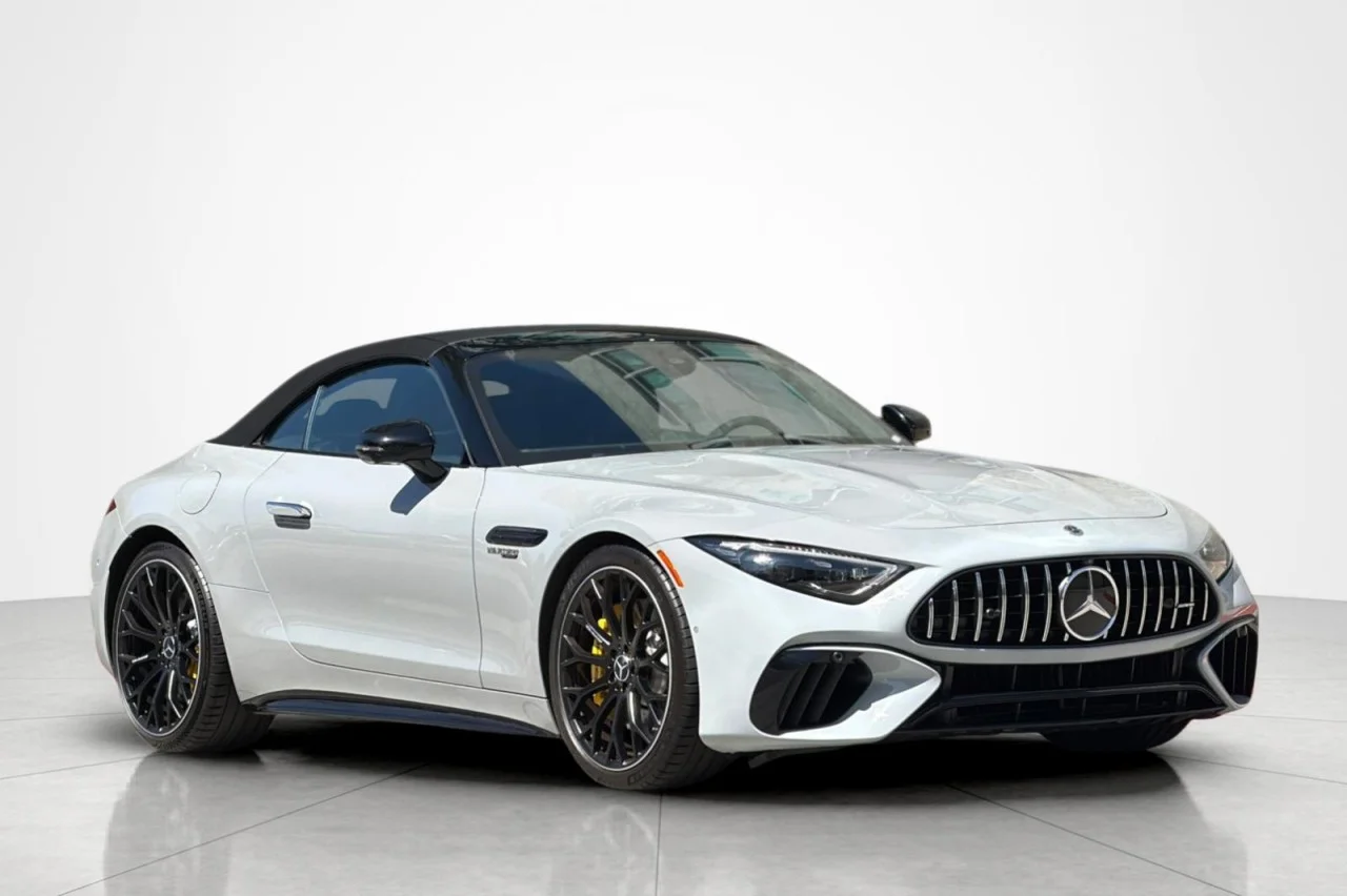 Certified Used 2022 MANUFAKTUR Alpine Grey Mercedes-Benz AMG® SL 63 image 9