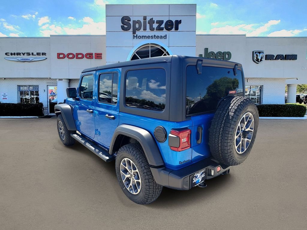 New 2025 Hydro Blue Pearl-Coat Exterior Paint Jeep Sport S image 3