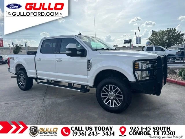 Used 2019 White Platinum Metallic Tri-Coat Ford Lariat image 2