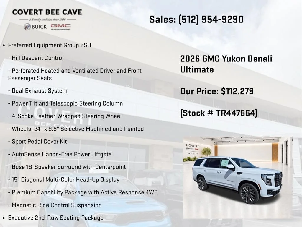 New 2026 GMC Yukon Denali Ultimate, photo 13