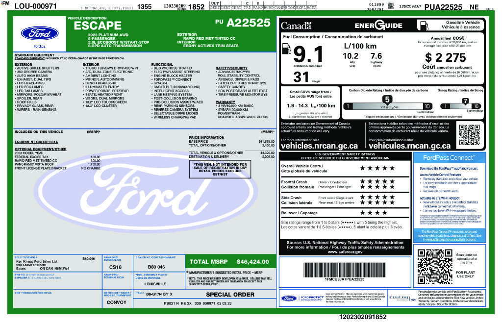 Used 2023 Red Ford Platinum image 28