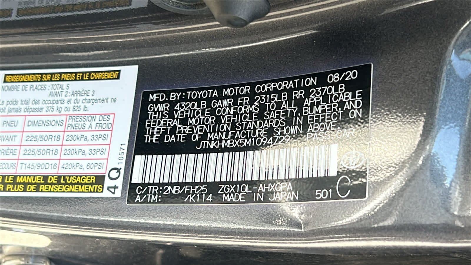 Used 2021 Magnetic Gray Metallic w/Black Roof Toyota Nightshade image 31
