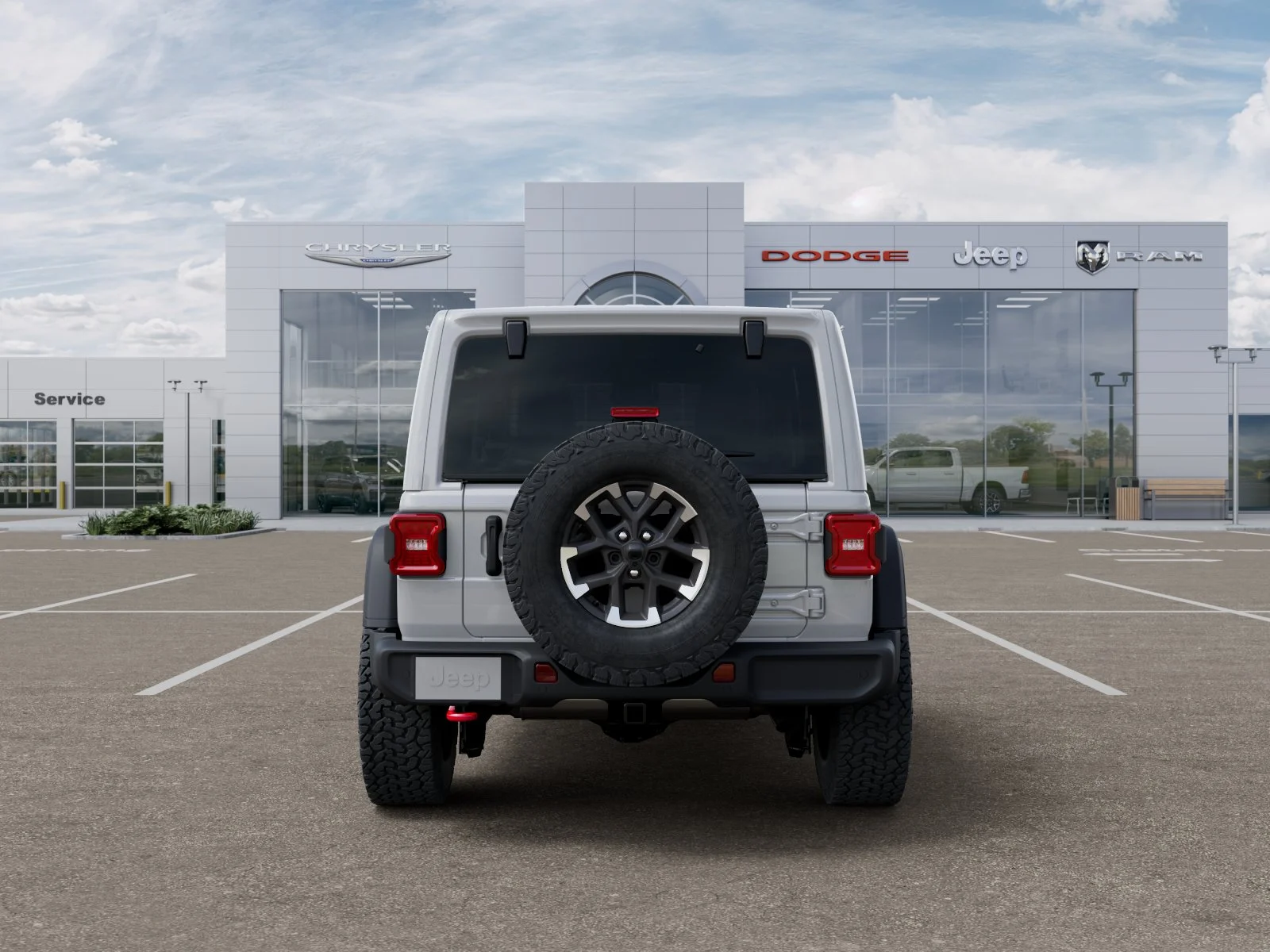 New 2026 Bright White Clear-Coat Exterior Paint Jeep Rubicon image 48