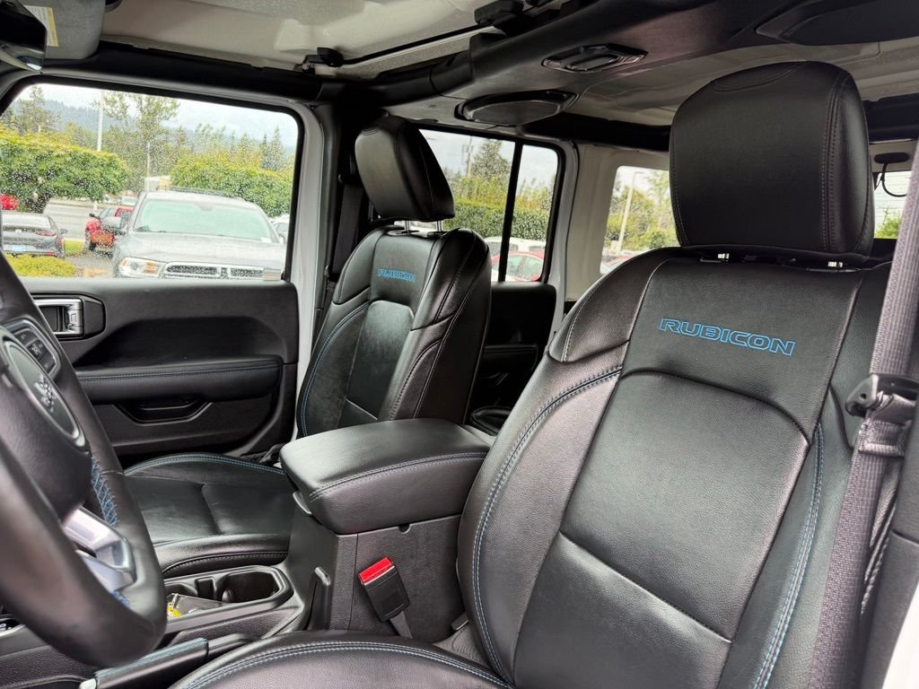 Used 2023 Bright White Clearcoat Jeep Rubicon 4xe image 14