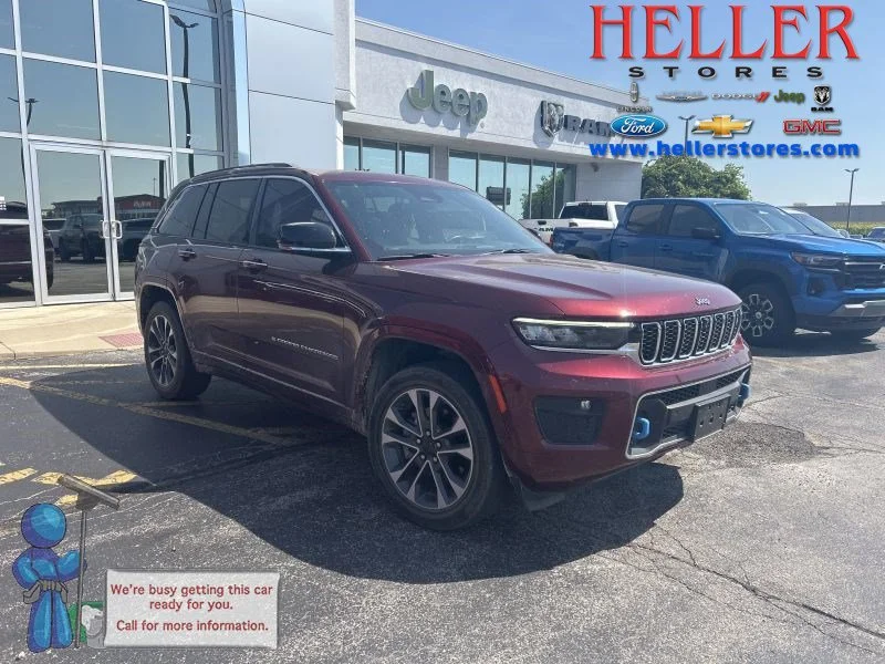 Used 2022 Velvet Red Pearlcoat Jeep Overland 4xe image 1