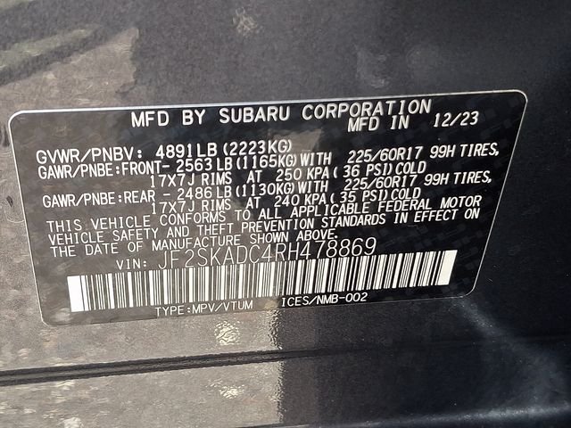 Used 2024 Gray Subaru Premium image 28