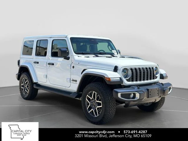 New 2026 Bright White Clear-Coat Exterior Paint Jeep Sahara image 1