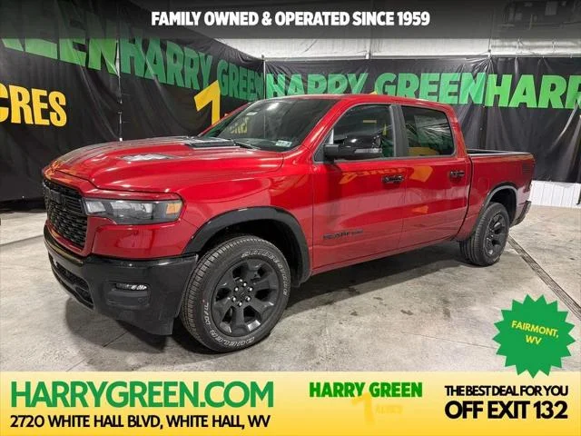 New 2026 Molten Red Pearl-Coat Exterior Paint RAM BIG HORN image 1