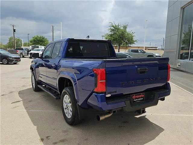 Used 2024 Blue Crush Metallic Toyota SR5 4x4 Double Cab 5 ft. box image 2