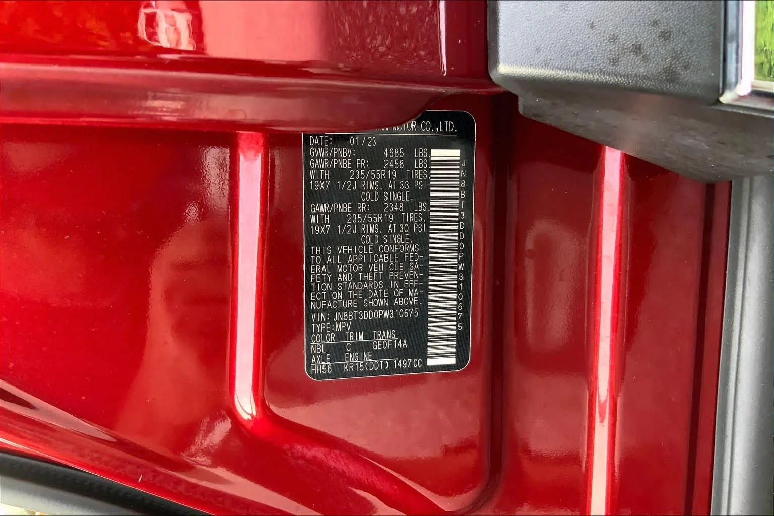 Used 2023 Scarlet Ember Tintcoat Nissan Platinum image 29