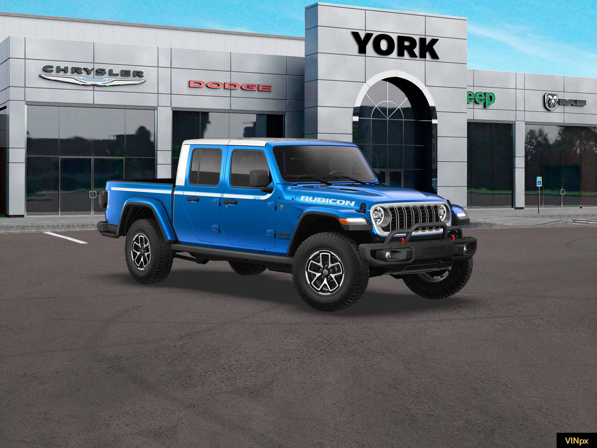 New 2026 Hydro Blue Pearl-Coat Exterior Paint Jeep Rubicon image 23